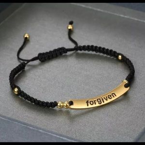 Handmade forgiven adjustable bracelet
